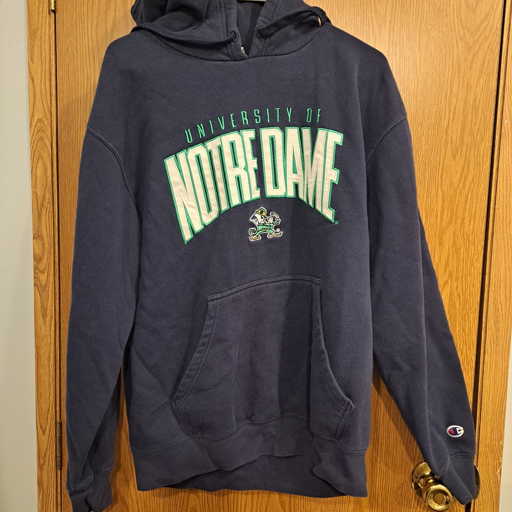 Champion Navy Notre Dame Hoodie